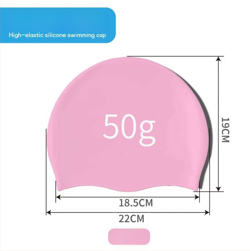 Bērnu silikona peldcepure ar drukātu rakstu