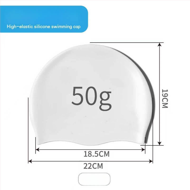 Bērnu silikona peldcepure ar drukātu rakstu