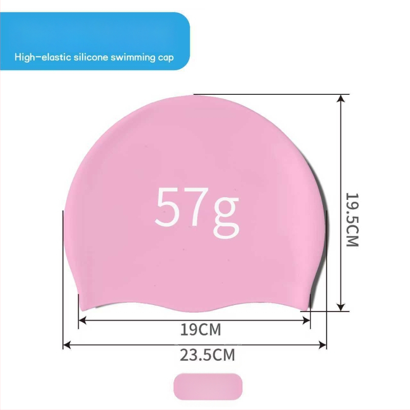 Bērnu silikona peldcepure ar drukātu rakstu