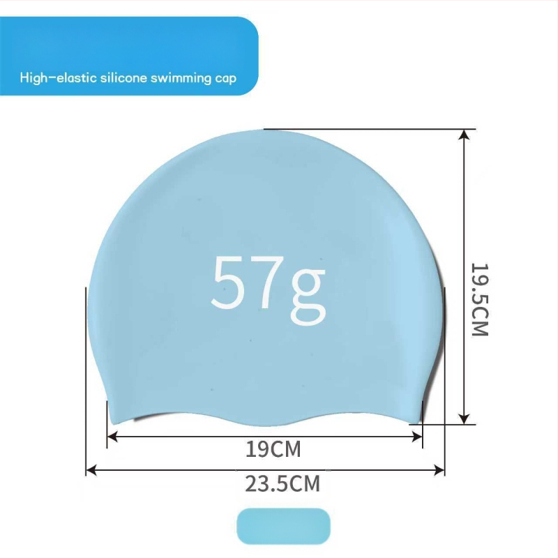 Bērnu silikona peldcepure ar drukātu rakstu