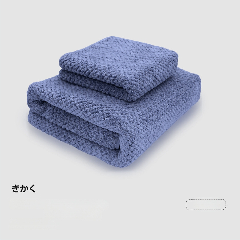 Koralinis veliūrinis vonios rankšluostis suaugusiems — poliesterio pluoštas, 150d džakardo audinys