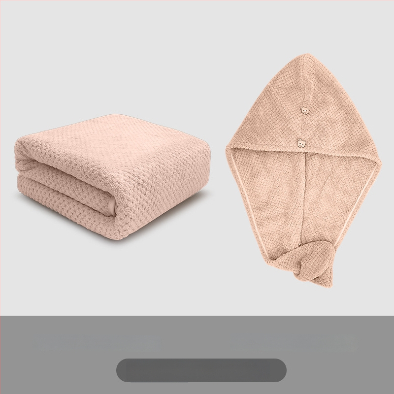 Koralinis veliūrinis vonios rankšluostis suaugusiems — poliesterio pluoštas, 150d džakardo audinys