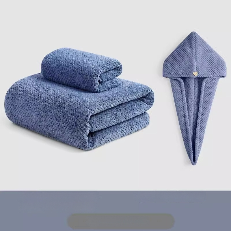 Koralinis veliūrinis vonios rankšluostis suaugusiems — poliesterio pluoštas, 150d džakardo audinys