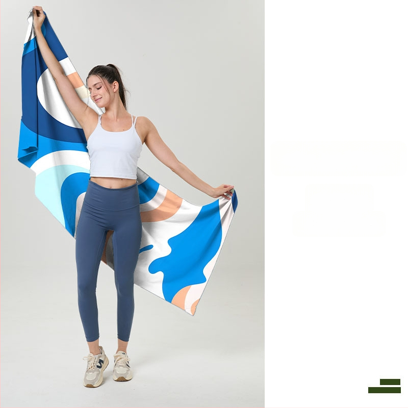 Magnatinis rankšluostis iš mikropluošto, 200–300 g, 16 siūlų, siuvinėtas, daugiafunkcis lauko sportams