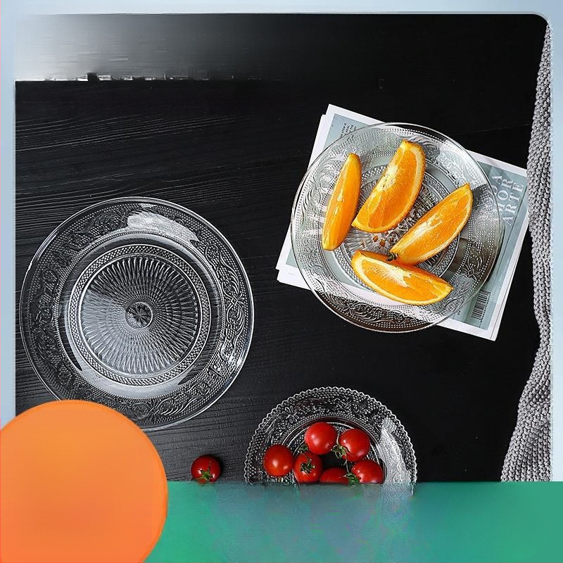 Stiklinė vaisių lėkštė – prancūziškas stilius, paprastas dizainas, aukštos kokybės, prekinis ženklas Sheng bangrong