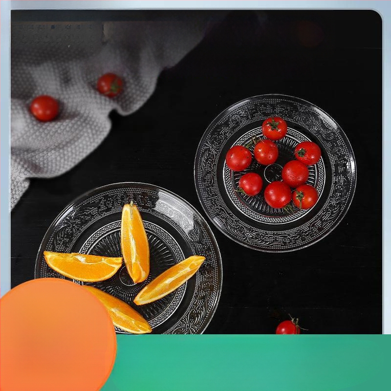 Stiklinė vaisių lėkštė – prancūziškas stilius, paprastas dizainas, aukštos kokybės, prekinis ženklas Sheng bangrong