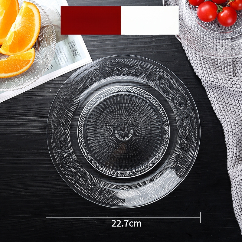 Stiklinė vaisių lėkštė – prancūziškas stilius, paprastas dizainas, aukštos kokybės, prekinis ženklas Sheng bangrong