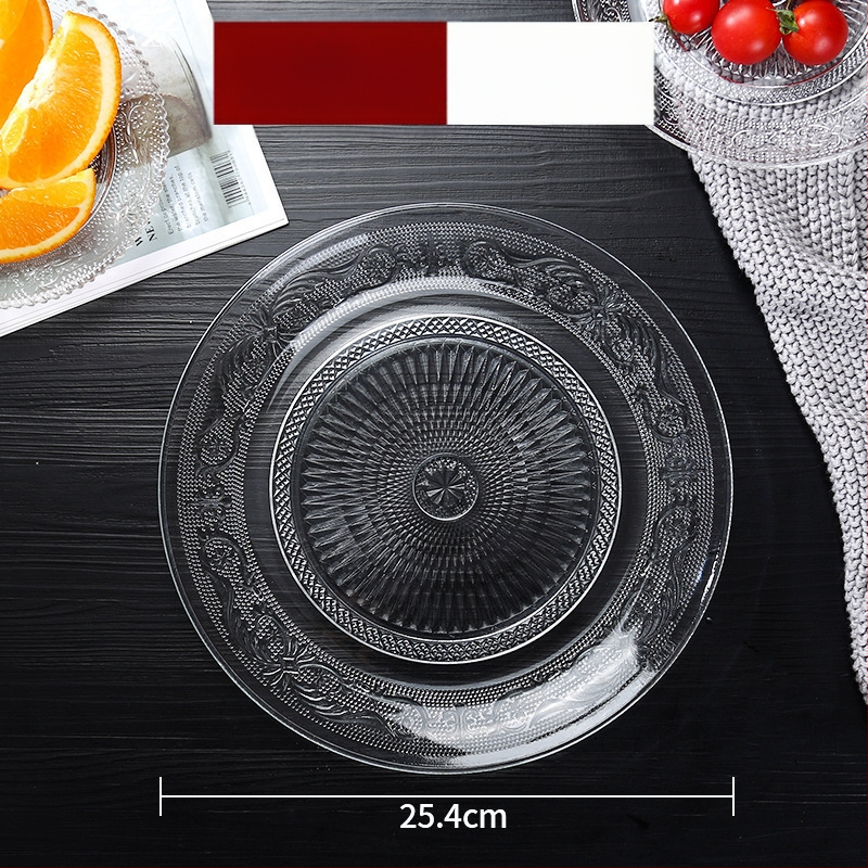 Stiklinė vaisių lėkštė – prancūziškas stilius, paprastas dizainas, aukštos kokybės, prekinis ženklas Sheng bangrong