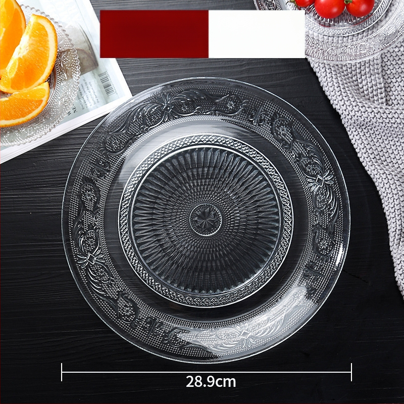 Stiklinė vaisių lėkštė – prancūziškas stilius, paprastas dizainas, aukštos kokybės, prekinis ženklas Sheng bangrong