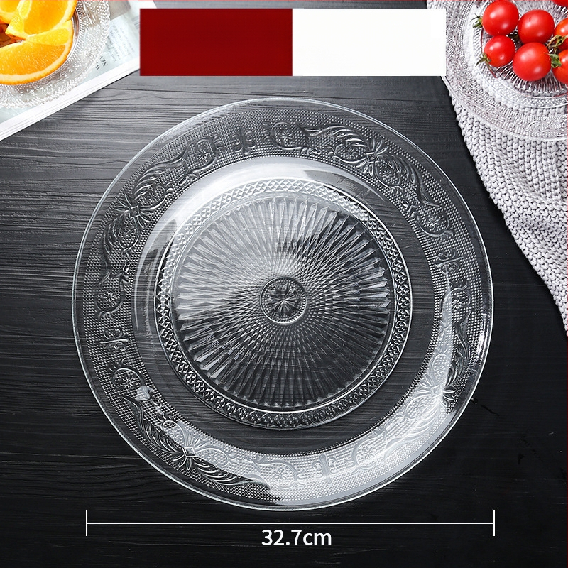 Stiklinė vaisių lėkštė – prancūziškas stilius, paprastas dizainas, aukštos kokybės, prekinis ženklas Sheng bangrong