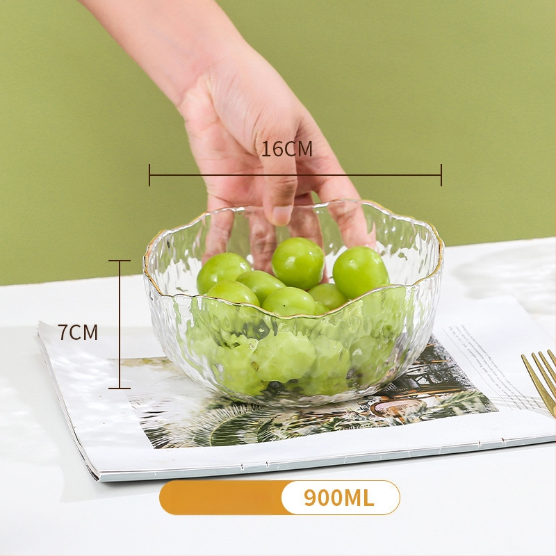 Stiklinė vaisių lėkštė – prancūziškas stilius, paprastas dizainas, aukštos kokybės, prekinis ženklas Sheng bangrong