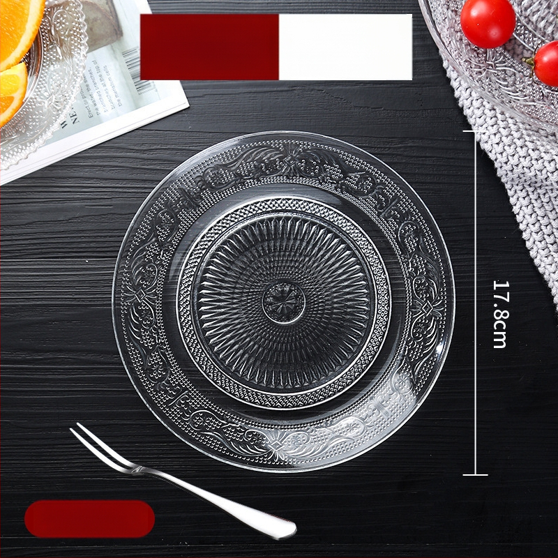 Stiklinė vaisių lėkštė – prancūziškas stilius, paprastas dizainas, aukštos kokybės, prekinis ženklas Sheng bangrong