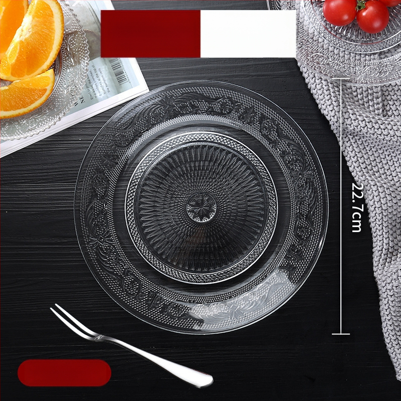 Stiklinė vaisių lėkštė – prancūziškas stilius, paprastas dizainas, aukštos kokybės, prekinis ženklas Sheng bangrong