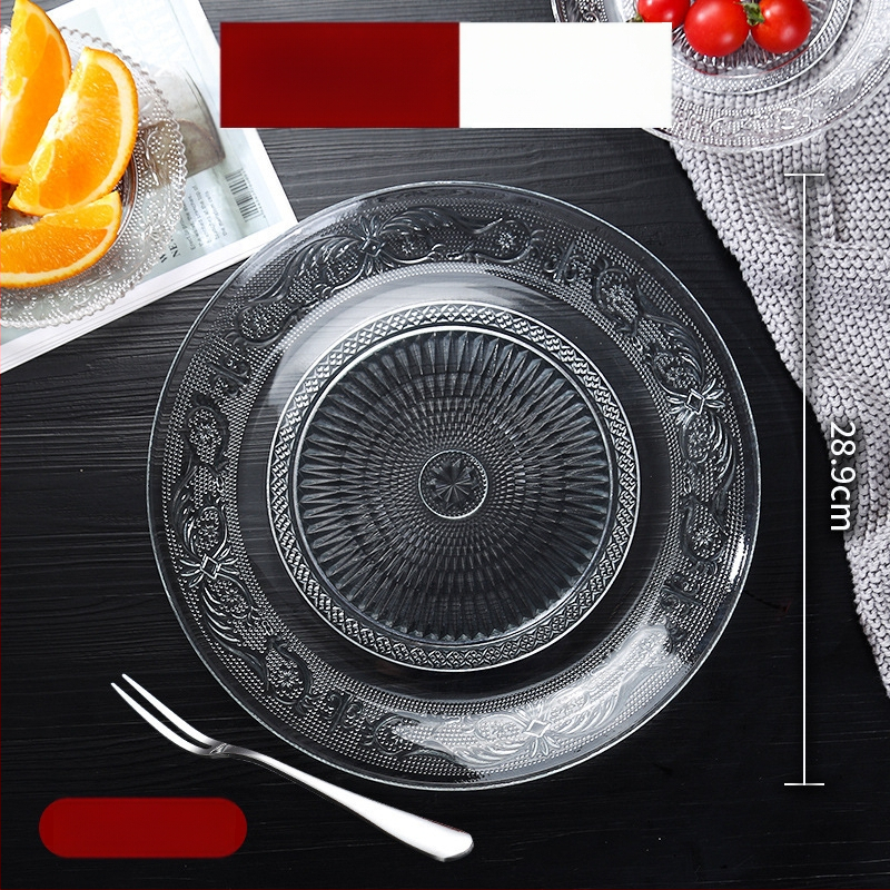 Stiklinė vaisių lėkštė – prancūziškas stilius, paprastas dizainas, aukštos kokybės, prekinis ženklas Sheng bangrong