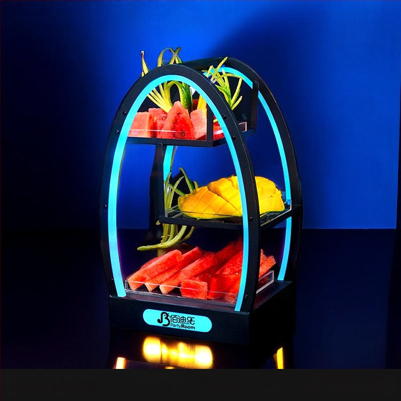 Akrilinė vaisių plokštelė laikiklis, paprastas stilius (Be prekės ženklo, Be importo)