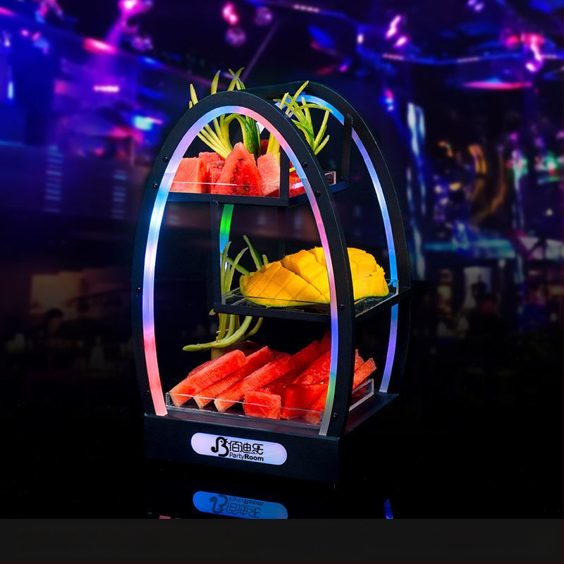 Akrilinė vaisių plokštelė laikiklis, paprastas stilius (Be prekės ženklo, Be importo)