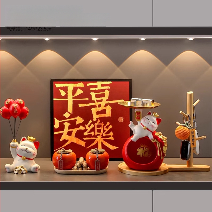 Φιγούρα Panda για αποθήκευση κλειδιών – διακοσμητικό ρητίνης σε cartoon στυλ για είσοδο και ντουλάπες σαλονιού (δωρο για νέο σπίτι)