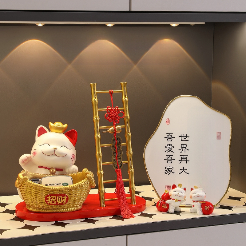 Φιγούρα Panda για αποθήκευση κλειδιών – διακοσμητικό ρητίνης σε cartoon στυλ για είσοδο και ντουλάπες σαλονιού (δωρο για νέο σπίτι)