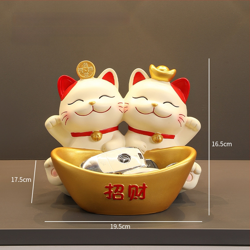 Φιγούρα Panda για αποθήκευση κλειδιών – διακοσμητικό ρητίνης σε cartoon στυλ για είσοδο και ντουλάπες σαλονιού (δωρο για νέο σπίτι)