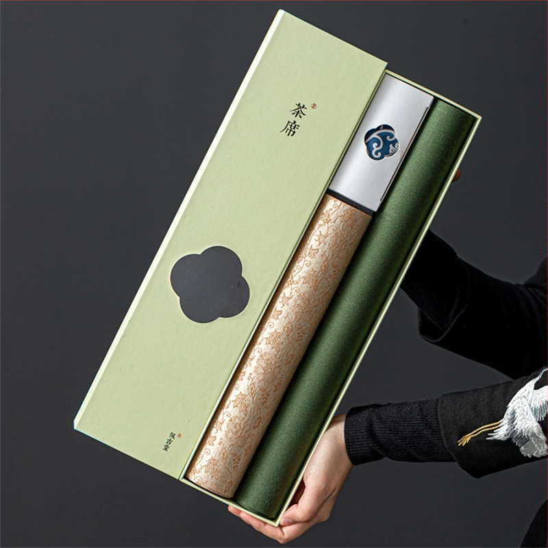 Αξεσουάρ τελετής τσαγιού – ύφασμα, κινεζικού στυλ, εκτύπωση λογότυπου, σε συσκευασία δώρου