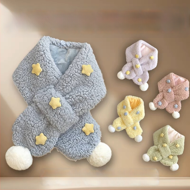 Bērnu šalle no plīša, ziemas sezonai, taisnstūra formā, izšūta, pielāgojama