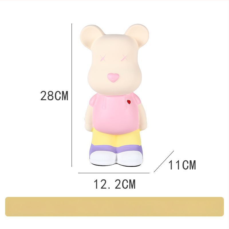 Keraminė meškiuko figūrėlė, nordinio stiliaus dekoras (Medžiaga: keramika; Dovana: asmeninė; Progos: Kalėdos, Gimtadienis)