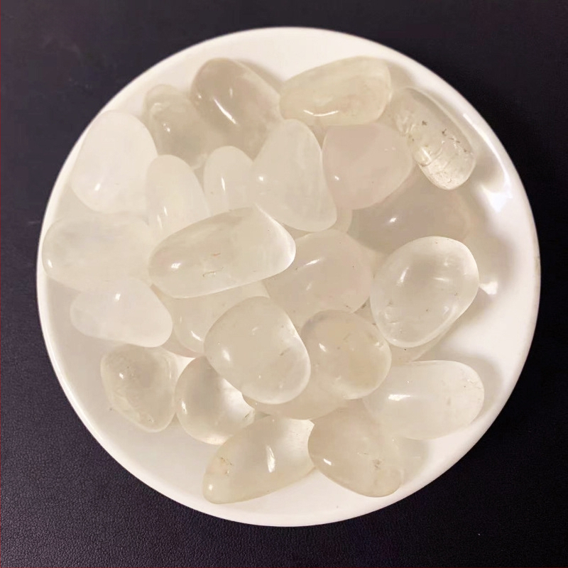 Kristāla smilšu-gravels akvārijam un mājas dekoriem - dabisks kristāls, slīpēšana un pulēšana, skaidrība VS, pielāgota apstrāde, Purple Rhyme