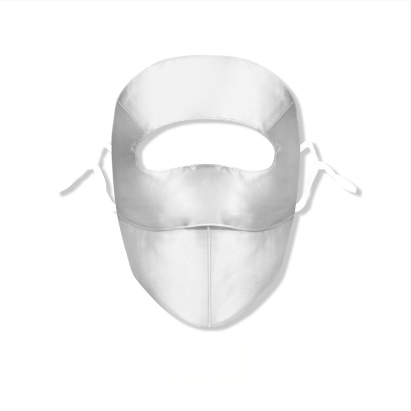 Maska za lice od 100% svile, zaštita od sunca, lagana, 3D dizajn, gradski stil