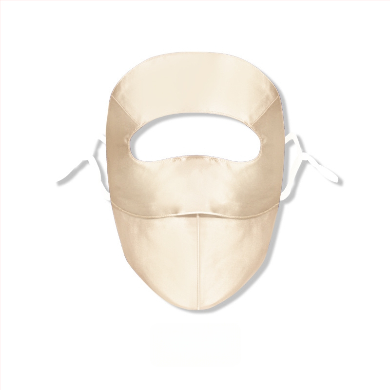 Maska za lice od 100% svile, zaštita od sunca, lagana, 3D dizajn, gradski stil