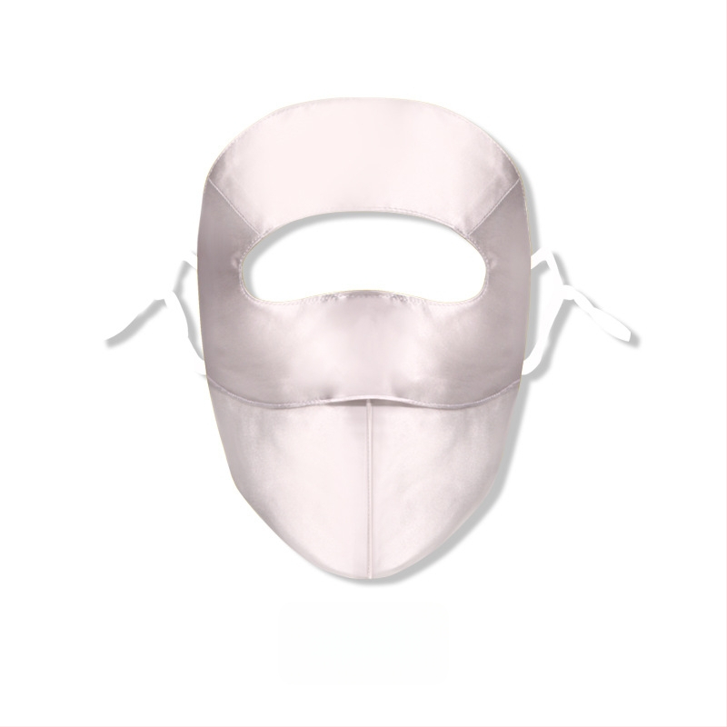 Maska za lice od 100% svile, zaštita od sunca, lagana, 3D dizajn, gradski stil