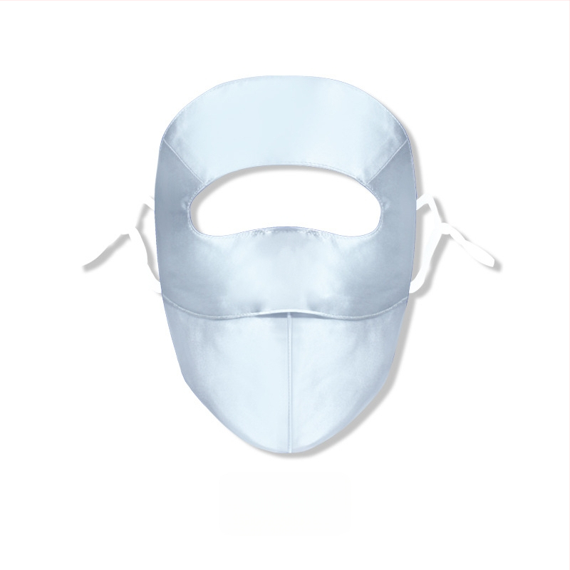 Maska za lice od 100% svile, zaštita od sunca, lagana, 3D dizajn, gradski stil