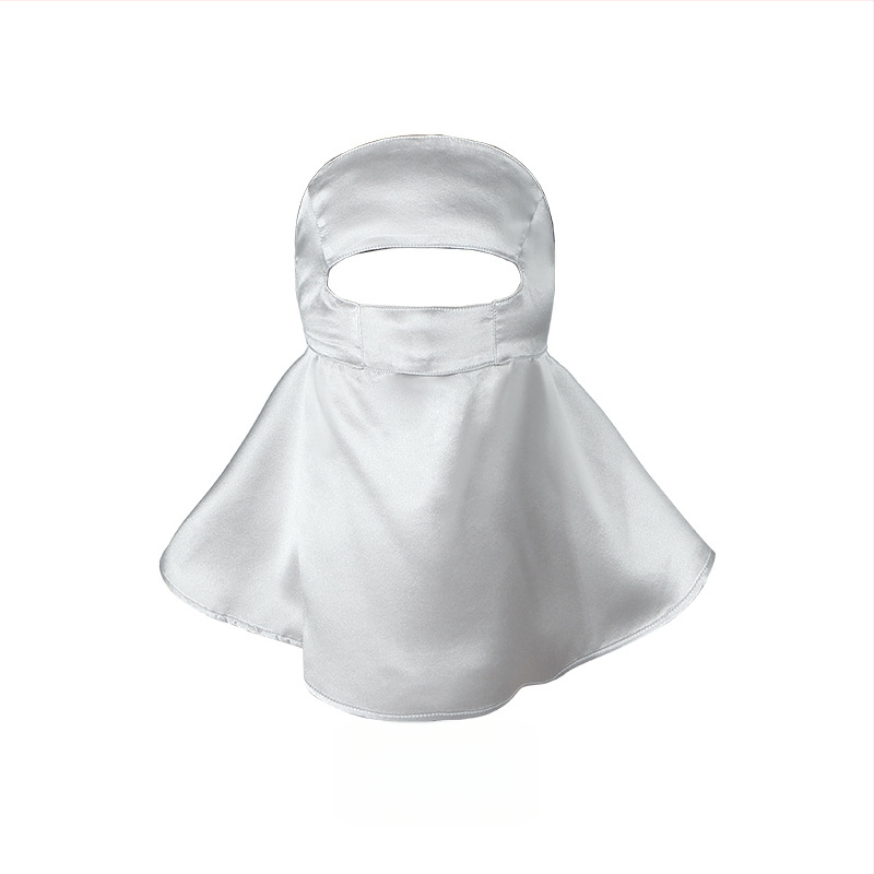 Maska za lice od 100% svile, zaštita od sunca, lagana, 3D dizajn, gradski stil