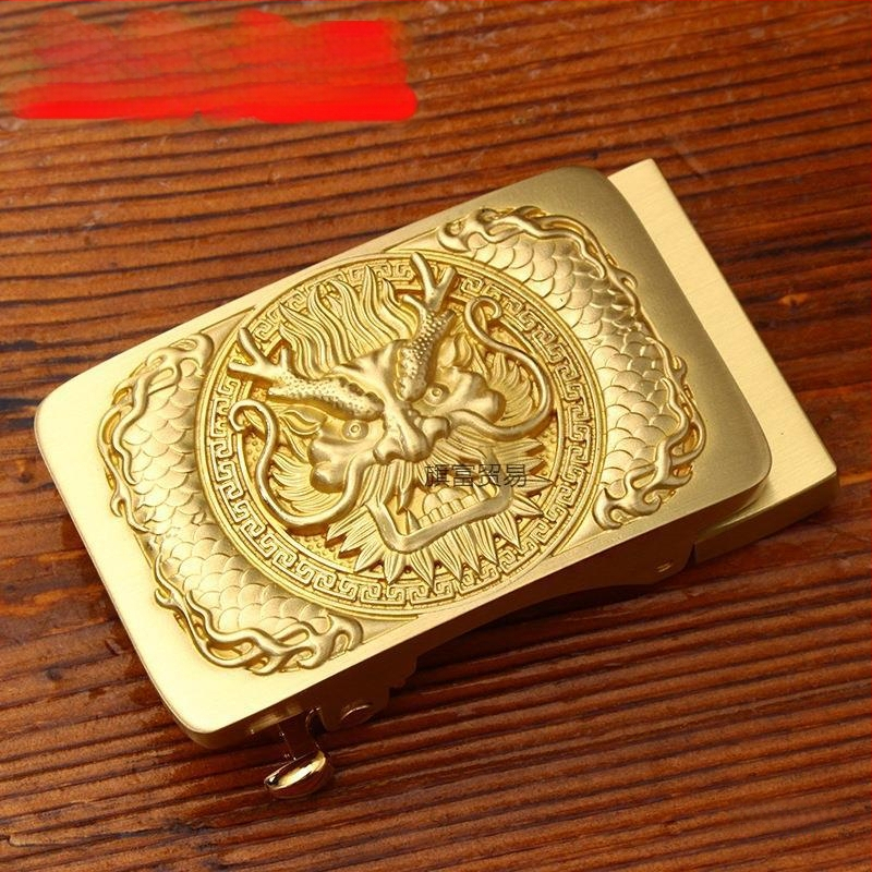 Automatinė diržo sagtis iš vario su 3D įspaustu skraidančio erelio motyvu