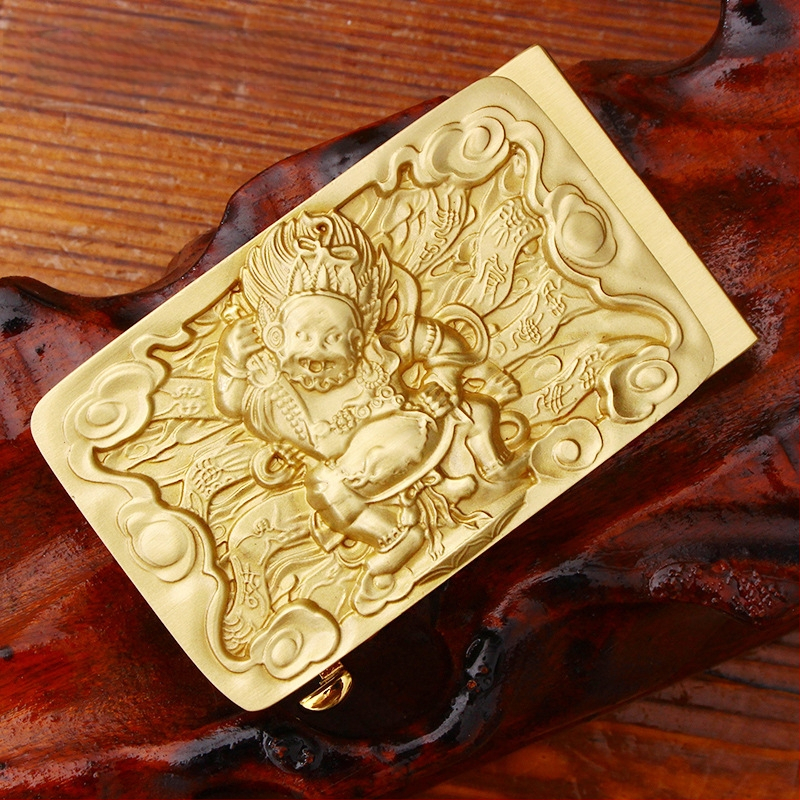 Automatinė diržo sagtis iš vario su 3D įspaustu skraidančio erelio motyvu