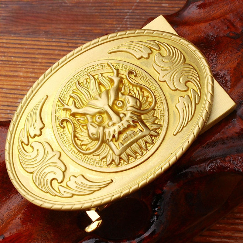 Automatinė diržo sagtis iš vario su 3D įspaustu skraidančio erelio motyvu