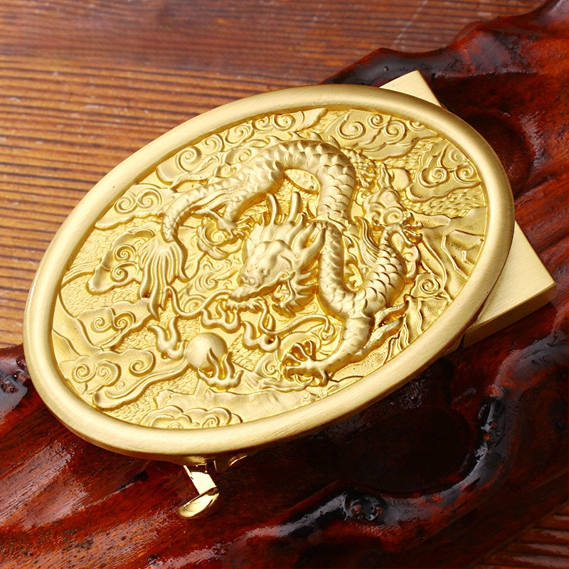 Automatinė diržo sagtis iš vario su 3D įspaustu skraidančio erelio motyvu