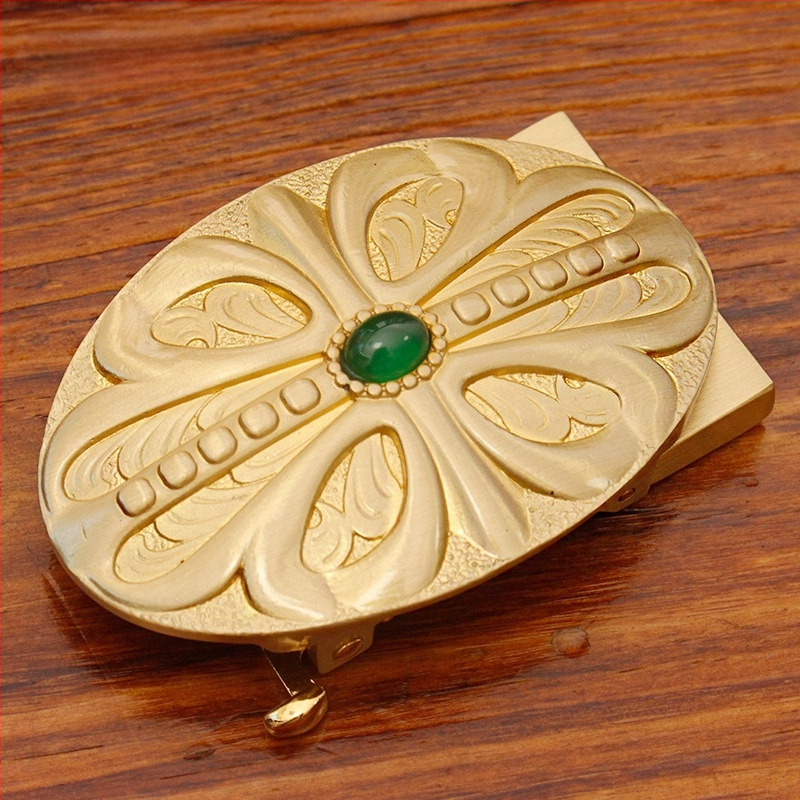 Automatinė diržo sagtis iš vario su 3D įspaustu skraidančio erelio motyvu