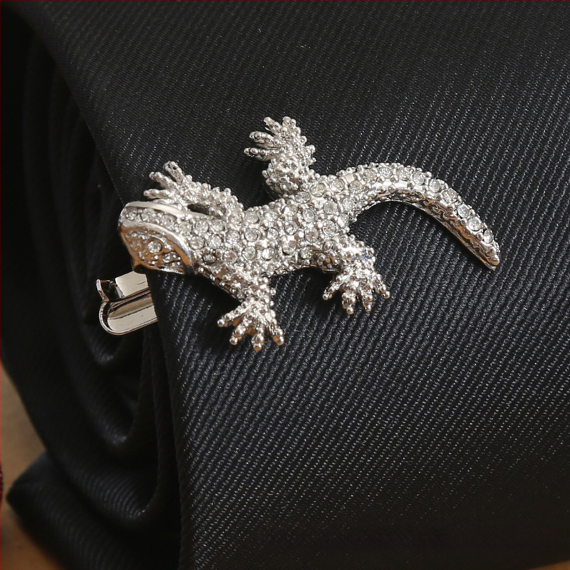 Клип за вратовръзка от мед, 18K чистота, плосък дизайн, унисекс, корейски стил, карикатурен герой