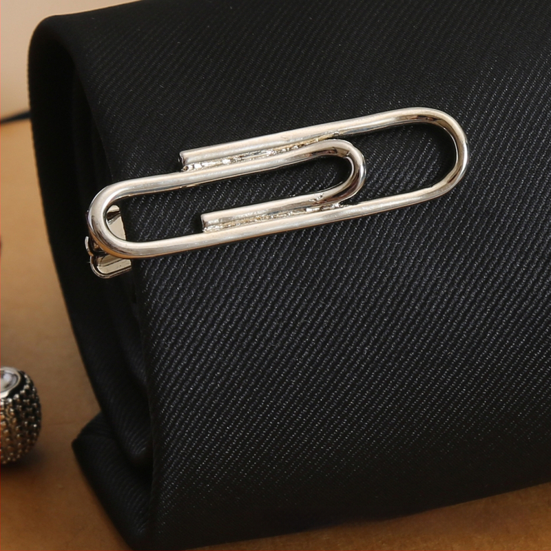 Клип за вратовръзка от мед, 18K чистота, плосък дизайн, унисекс, корейски стил, карикатурен герой