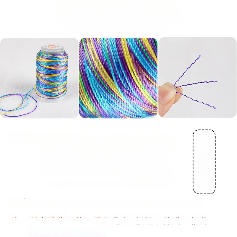 DIY vielos gija linija audiniams, kutos linija, 3/6/9/12/15 gijų