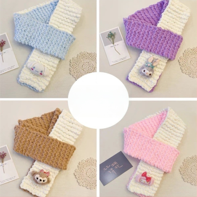 Σετ νημάτων για χειροποίητο κασκόλ — 100% ακρυλικό νήμα, 7s στροφές, μονή ίνα, μορφή νήματος: tuan line, για χειροποίητο πλέξιμο