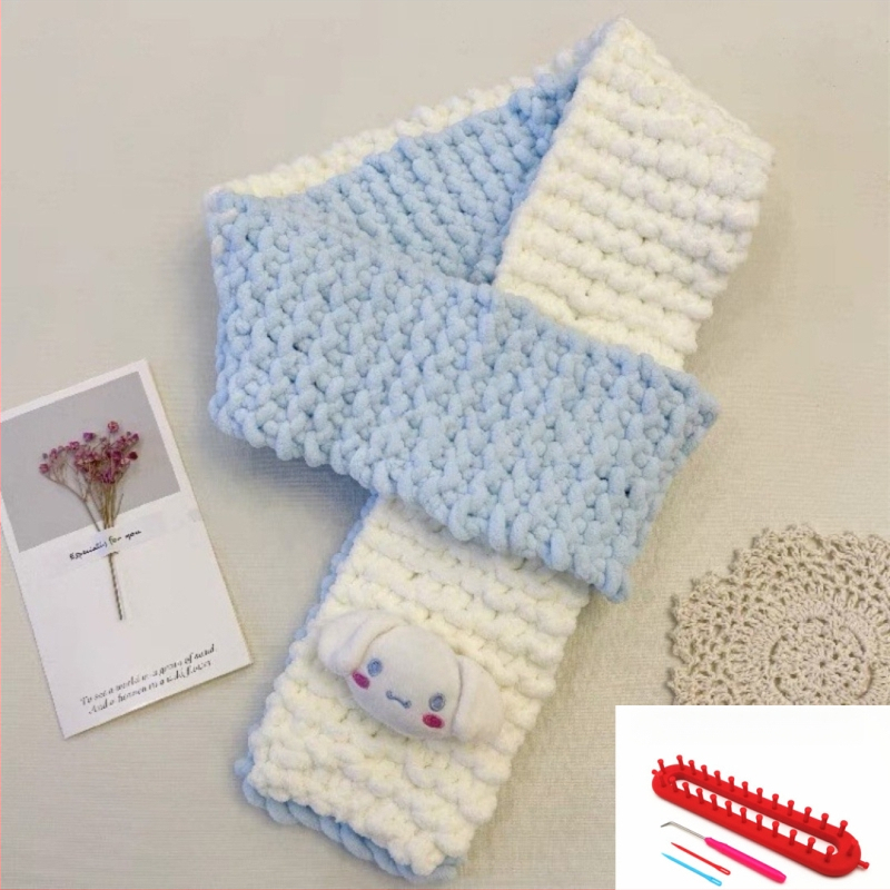 Σετ νημάτων για χειροποίητο κασκόλ — 100% ακρυλικό νήμα, 7s στροφές, μονή ίνα, μορφή νήματος: tuan line, για χειροποίητο πλέξιμο