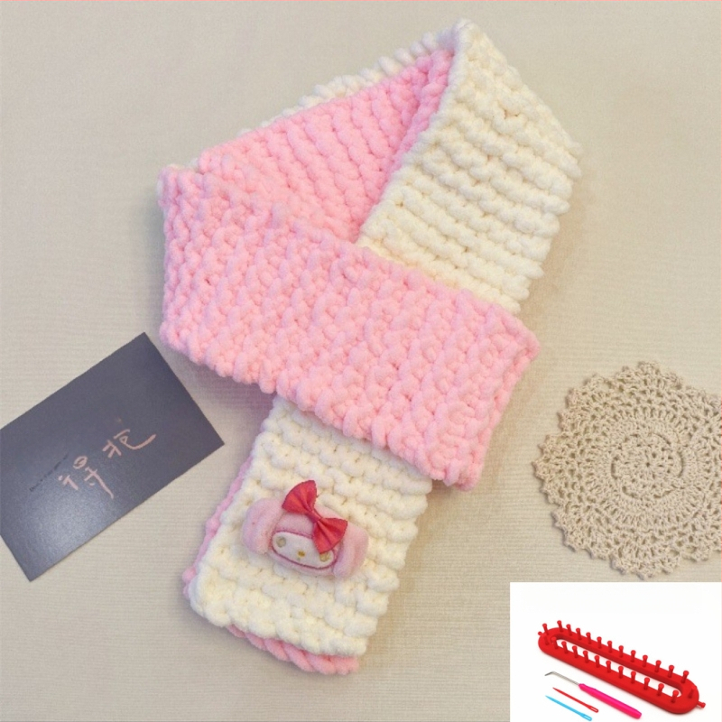 Σετ νημάτων για χειροποίητο κασκόλ — 100% ακρυλικό νήμα, 7s στροφές, μονή ίνα, μορφή νήματος: tuan line, για χειροποίητο πλέξιμο