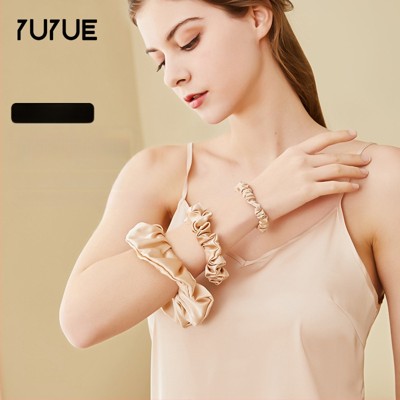 Копринен аксесоар за глава, мулберска коприна, 19 momme, ръчна изработка, моден градски стил