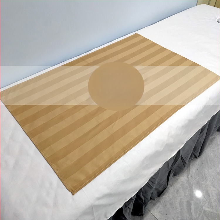 Masažo rankšluostis iš 100% medvilnės, paprastas audinys, reaktyvus dažymas; raštai: dryžiai, tinklelis, vientisas