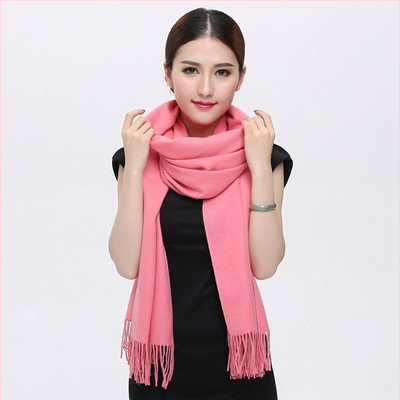 Šal od imitacijskog kašmira, warp pletenje, topao zimi, vintage kineski stil, našiven logotip