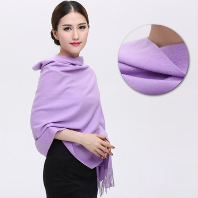 Šal od imitacijskog kašmira, warp pletenje, topao zimi, vintage kineski stil, našiven logotip