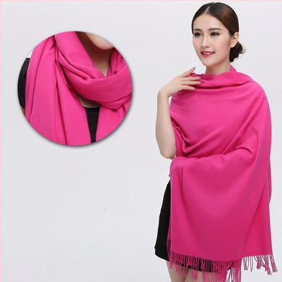 Šal od imitacijskog kašmira, warp pletenje, topao zimi, vintage kineski stil, našiven logotip