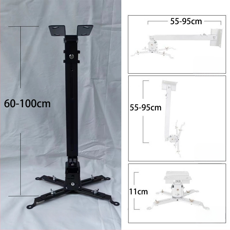 Teleskopinis universalus projektoriaus laikiklis luboms, sienai arba grindims – suderinamas su BenQ ir Epson
