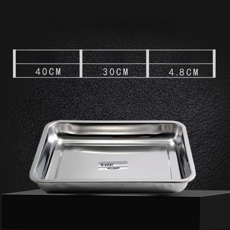Nerđajući čelični četverokutni pladanj s mrežicom za odvod, filtriranje ulja, elektroplatirani završetak, pogodna za mikrovalnu pećnicu